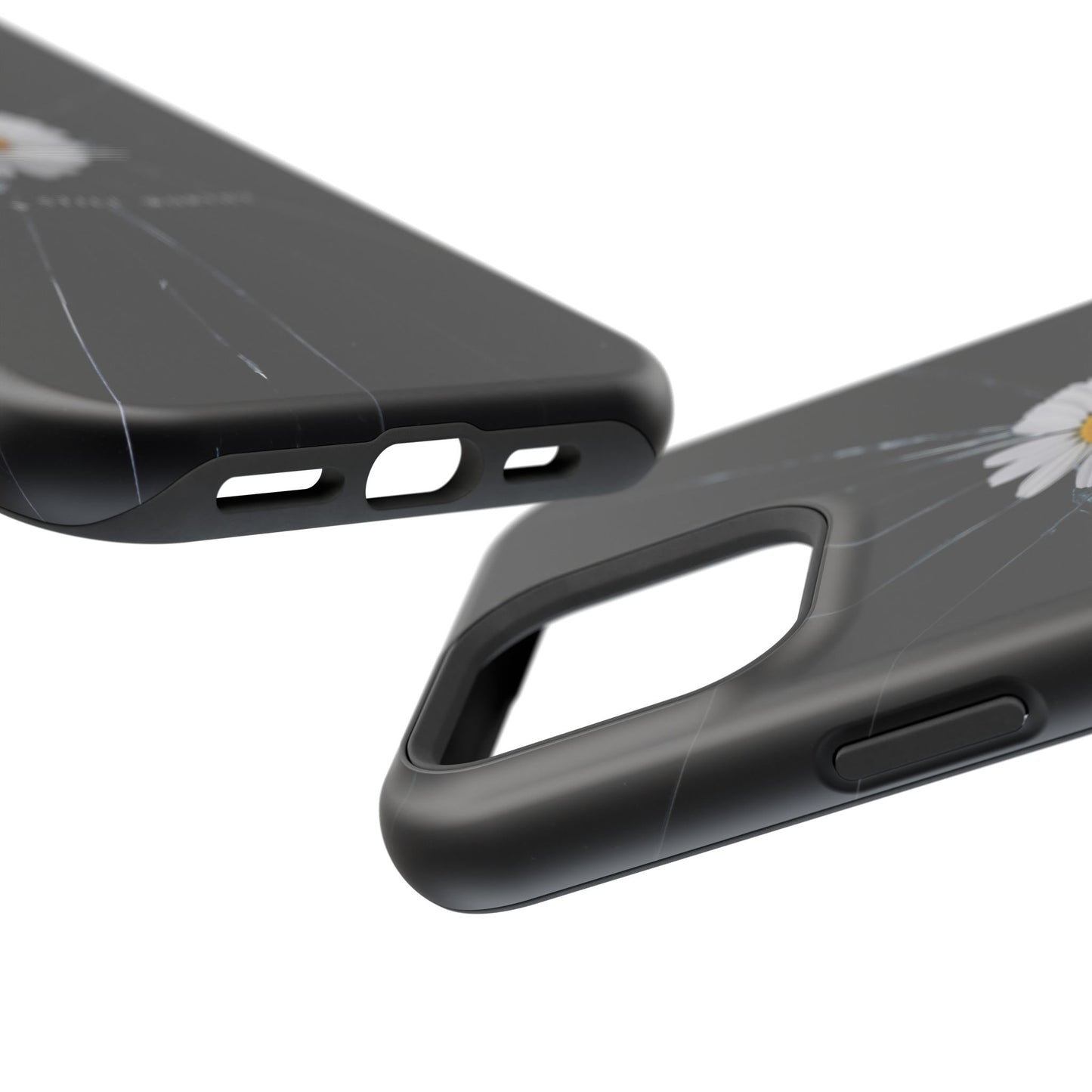 Flawed But Still Worthy Phone Case - Tough Cases, Inspirational Gift, Floral Design, Self-Love