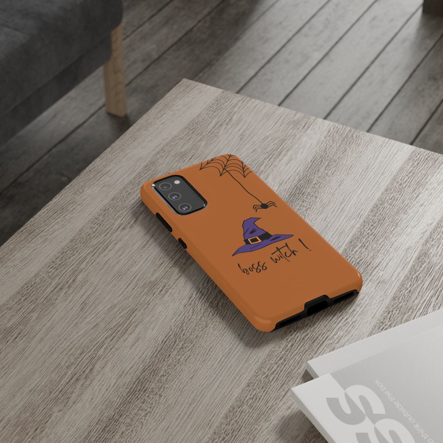 Halloween Phone Case, Boss Witch Phone Cover, Spooky Witch Design, Phone Accessory, Gift for Her, Autumn Decor, Witchy Aesthetic