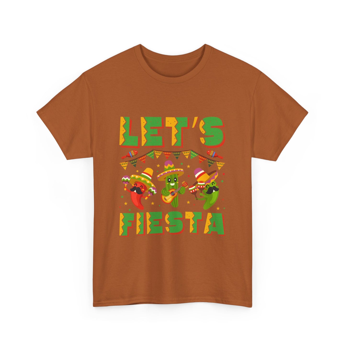 Let's Fiesta Unisex Heavy Cotton Tee - Fun Party Shirt for Celebrations