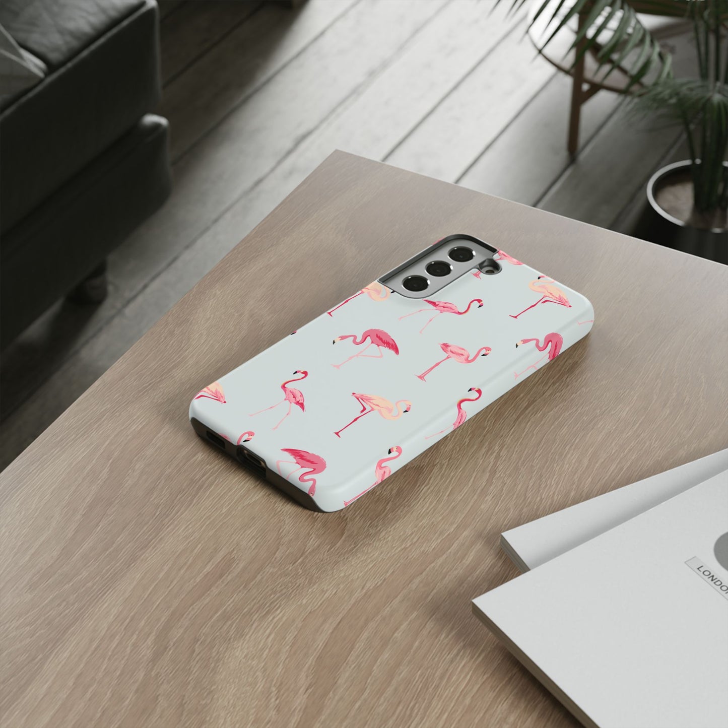 Stylish Flamingo, Summer Vibes Tough Phone Case for Samsung
