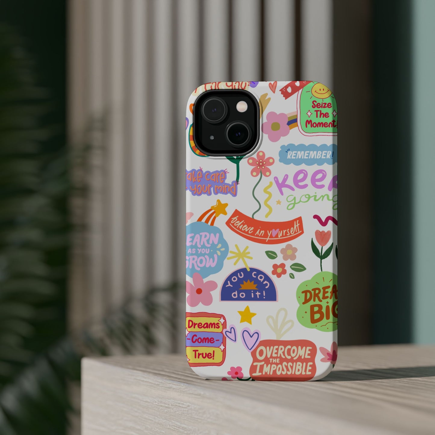 Inspirational, Motivational Phone Case, Cute Floral, Confidence Case, Gift for Her, Positive Vibes