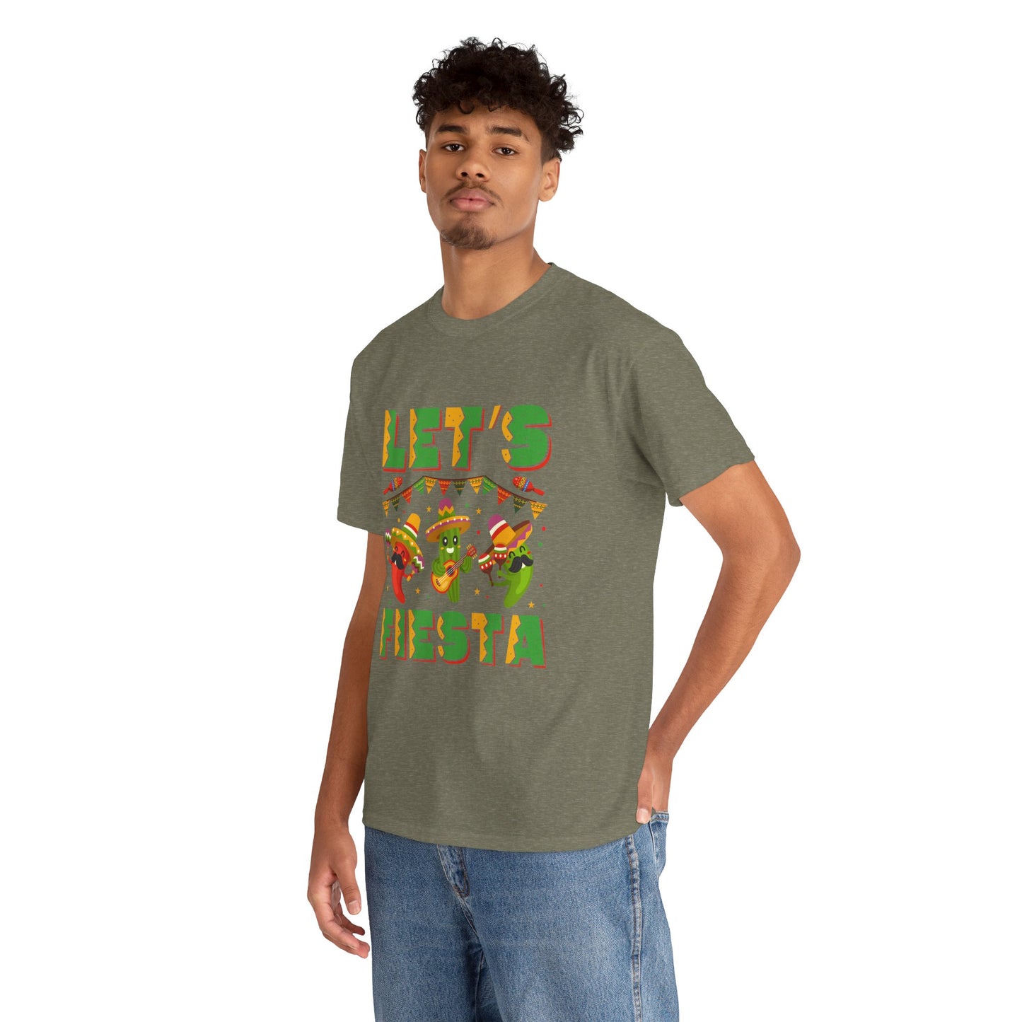 Let's Fiesta Unisex Heavy Cotton Tee - Fun Party Shirt for Celebrations