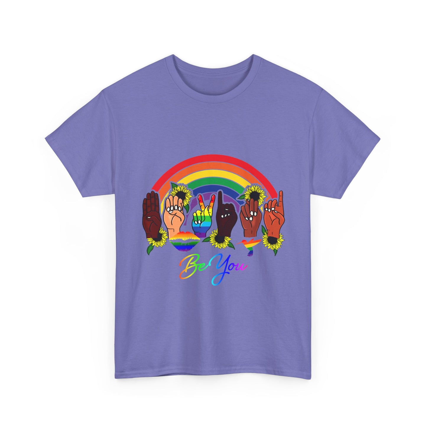 Be You Rainbow Hands Unisex Cotton Tee