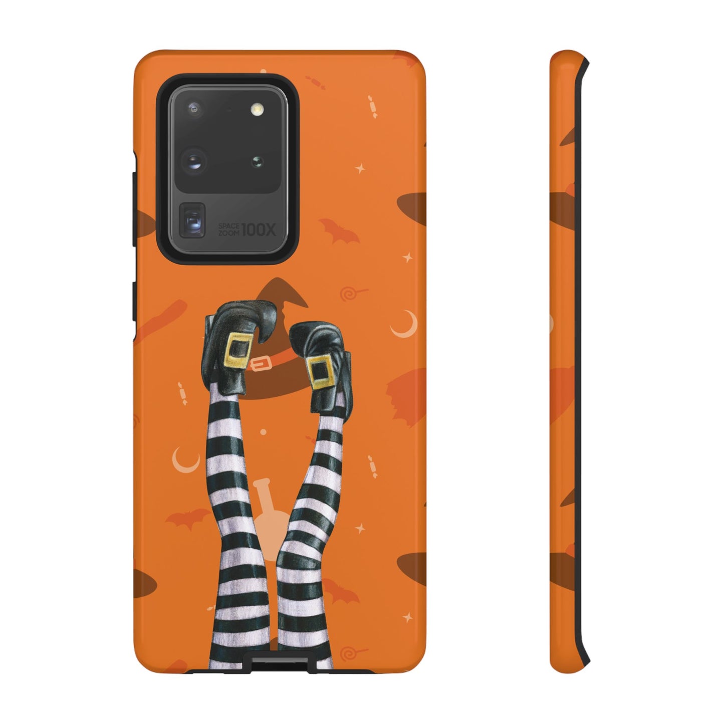 Halloween Phone Case, Spooky Design, Witch Legs for Samsung