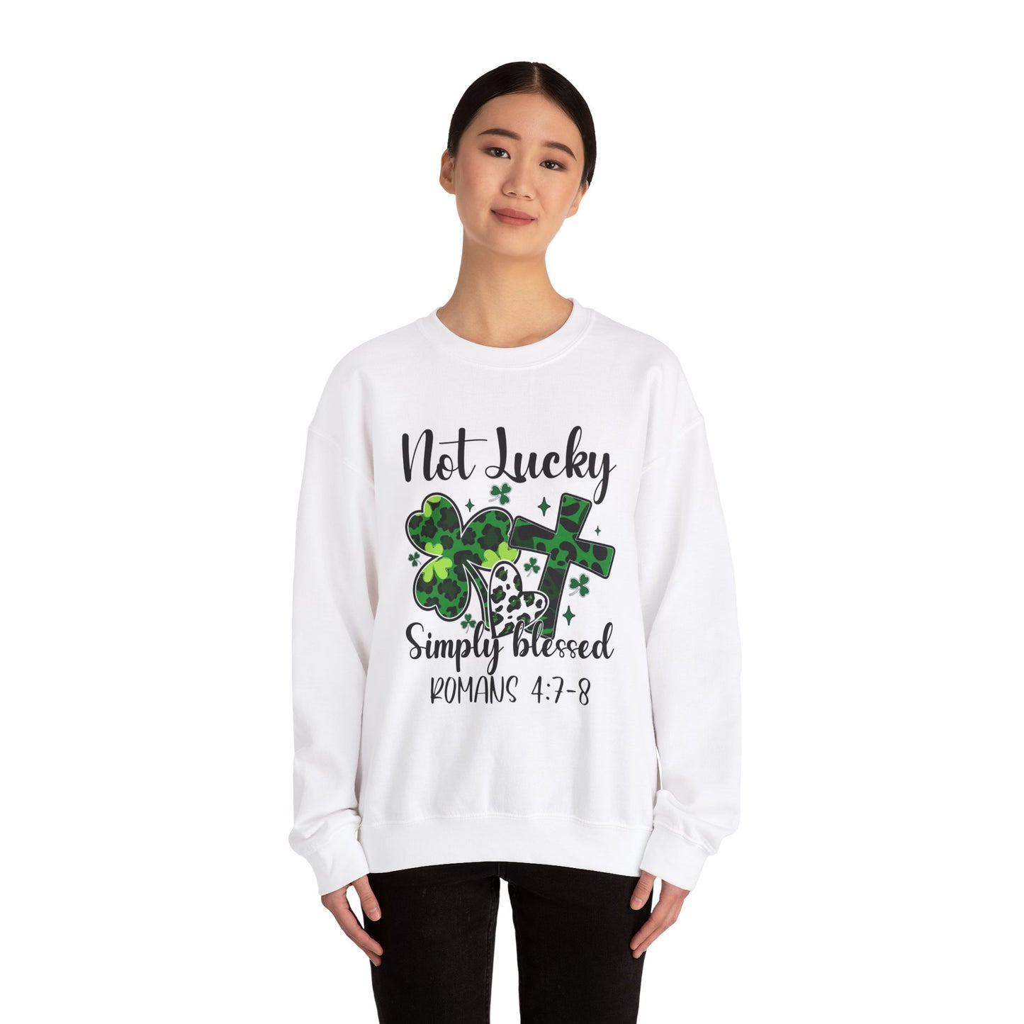 Limited Edition St. Patrick's Day Blessed Crewneck Sweatshirt - St Patrick's Day Faith Apparel