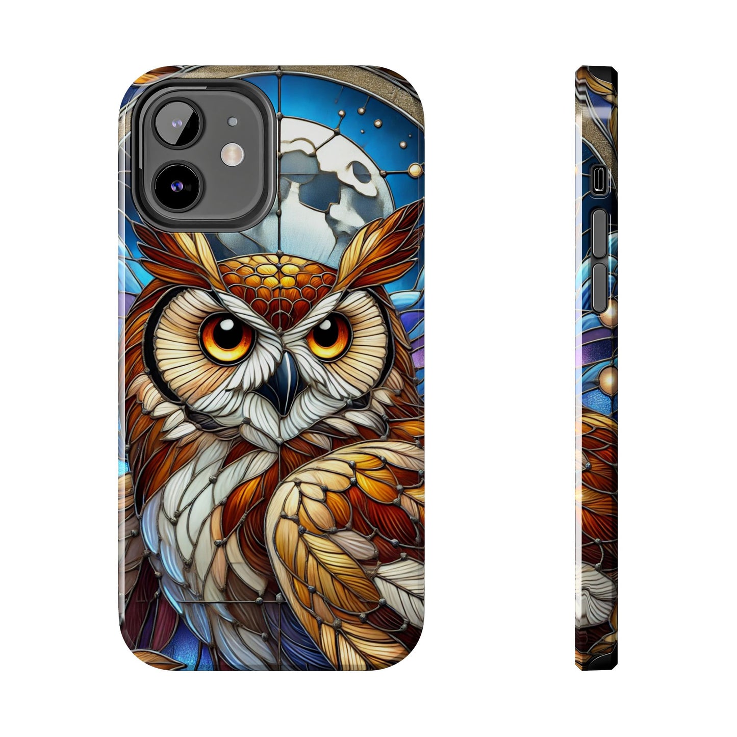 IPhone Case - Owl Stained Glass Design - Durable Protection