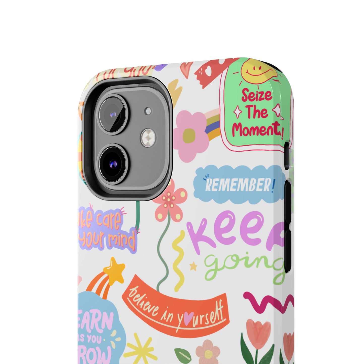 Inspirational, Motivational Phone Case, Cute Floral, Confidence Case, Gift for Her, Positive Vibes