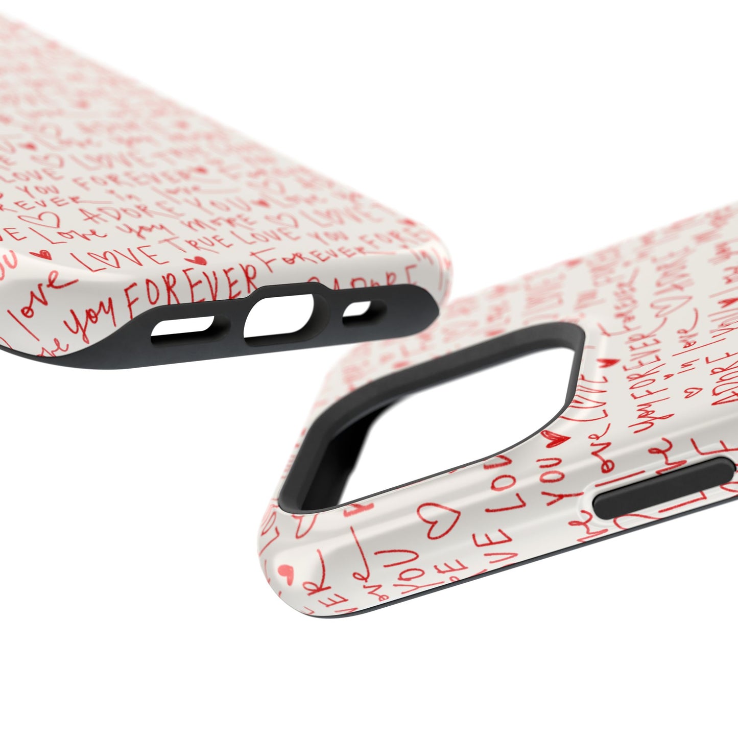 Love Hearts MAGNETIC Tough Case for iPhone, Cute Heart Design, Adore You Case, True Love Protection