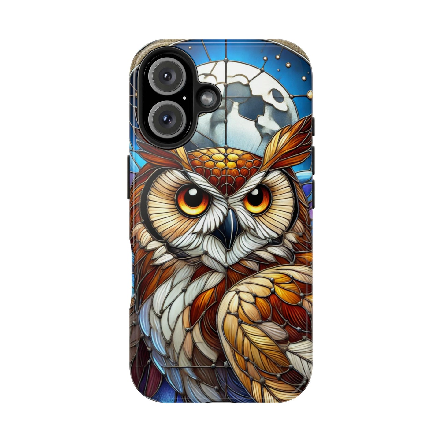 IPhone Case - Owl Stained Glass Design - Durable Protection