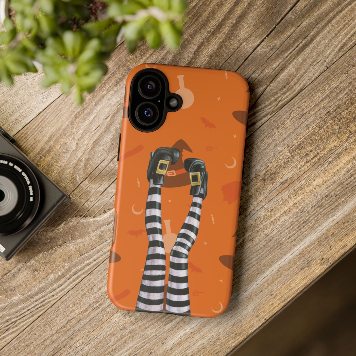 Halloween Phone Case, Spooky Design, Witch Legs for Iphone