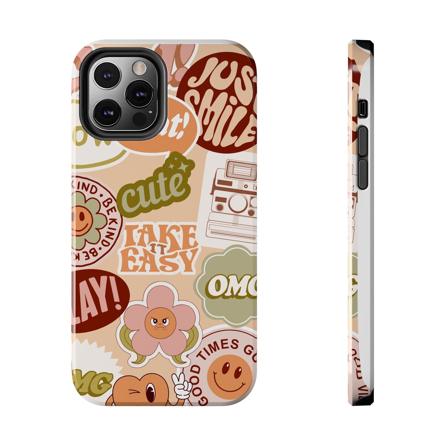 Vibrant, Positive Affirmation Sticker Phone Cases, Cute for Teens, Fun Ideas, Everyday Use