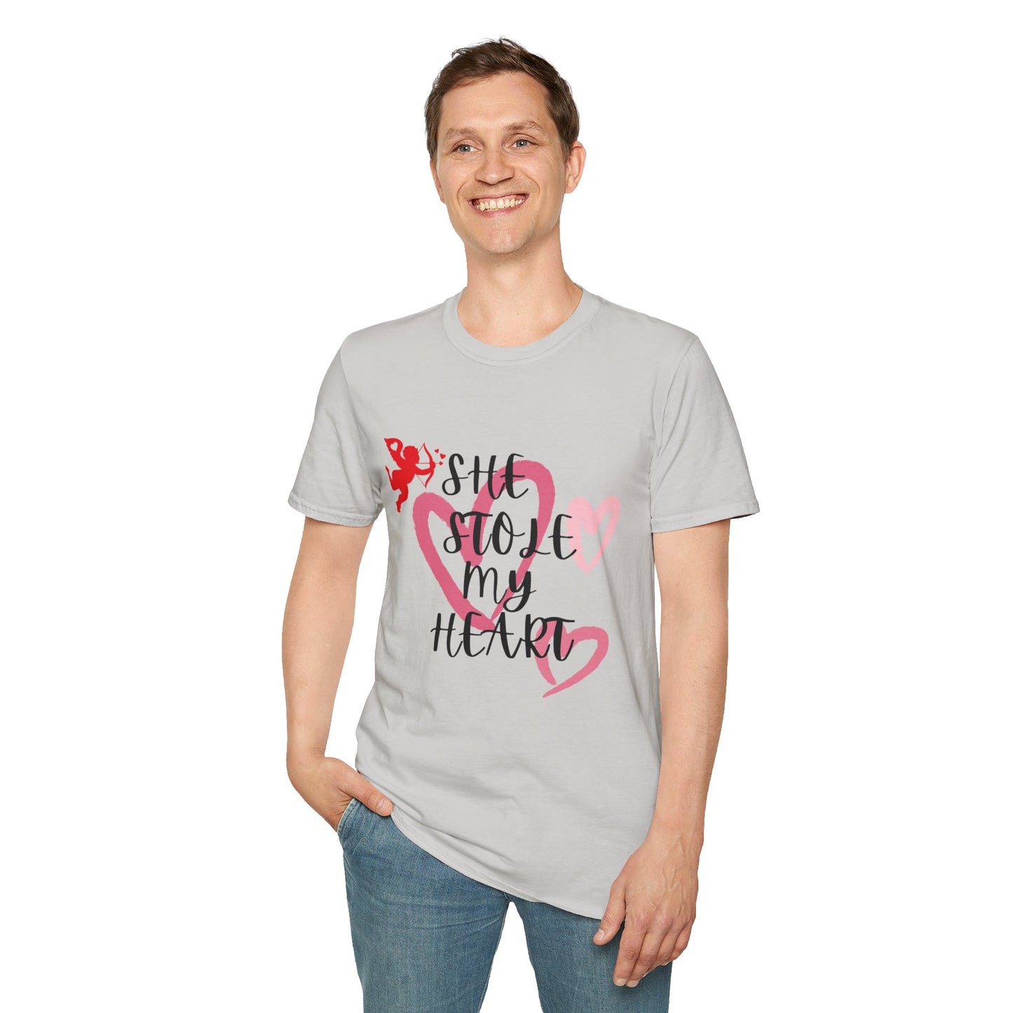 SHe Stole My Heart Unisex T-Shirt - Cute Valentine’s Day Couple Shift