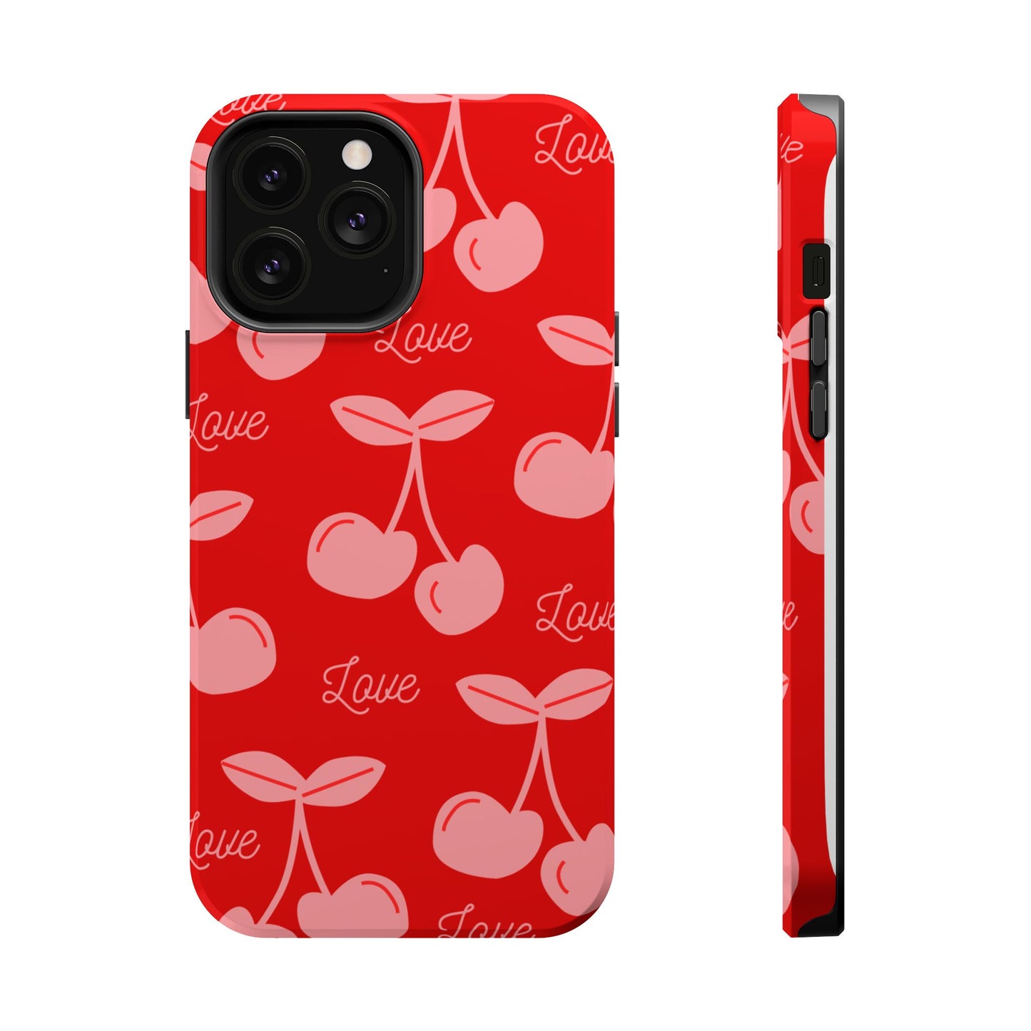Cherry Love MAGNETIC Tough Cases, Cute Protection, Gift for Her, Valentine's Day
