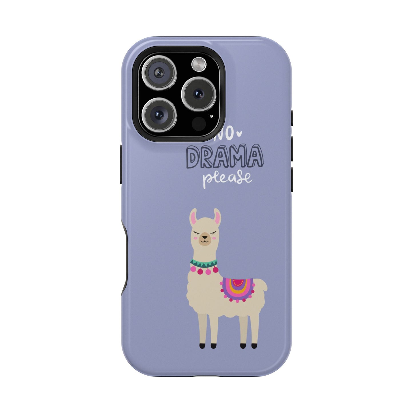 Cute Llama - No Drama MAGNETIC Tough Phone Case