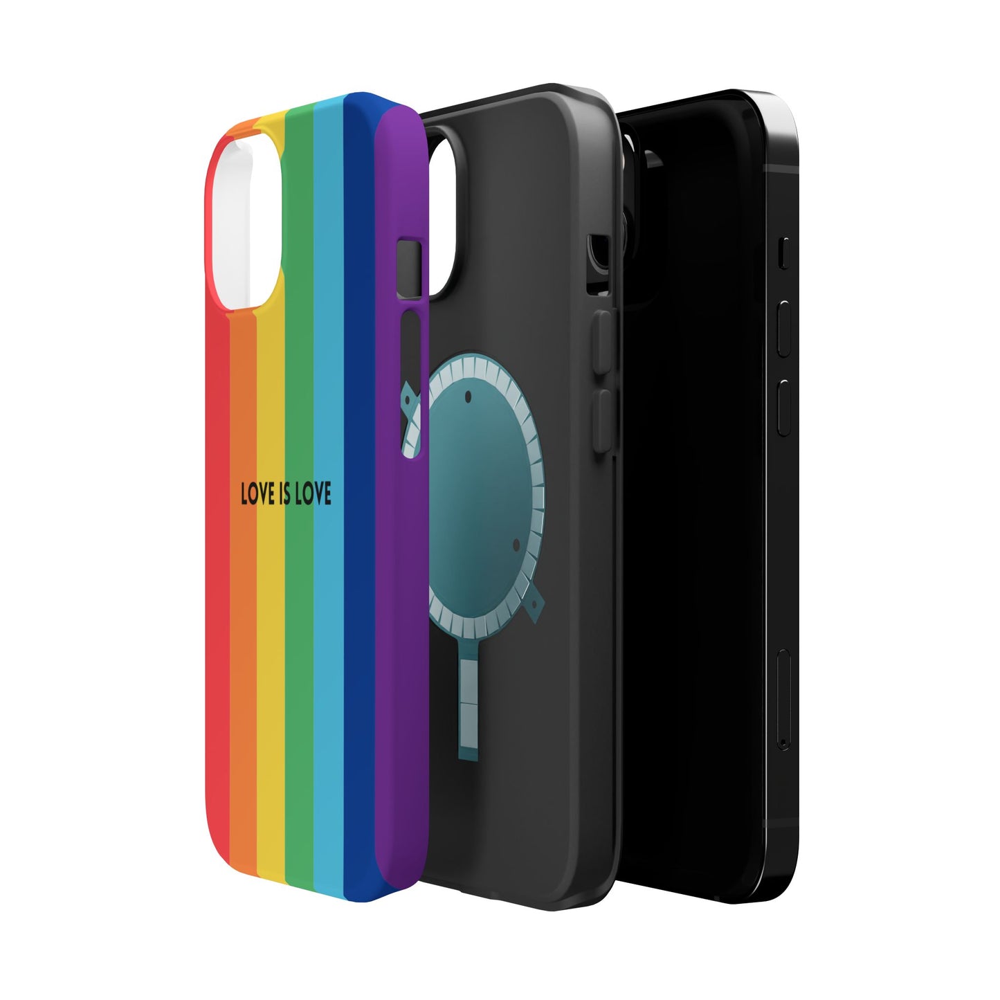 lOVE IS LOVE- Rainbow, LGBTQ+ Pride MAGNETIC Phone Case