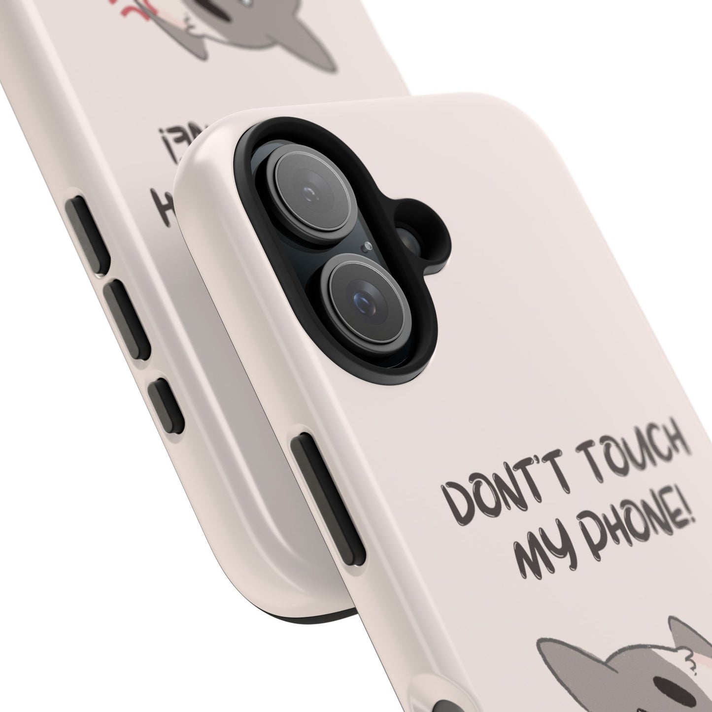 Funny Cat - Don't Touch My Phone! Tough Phone Case