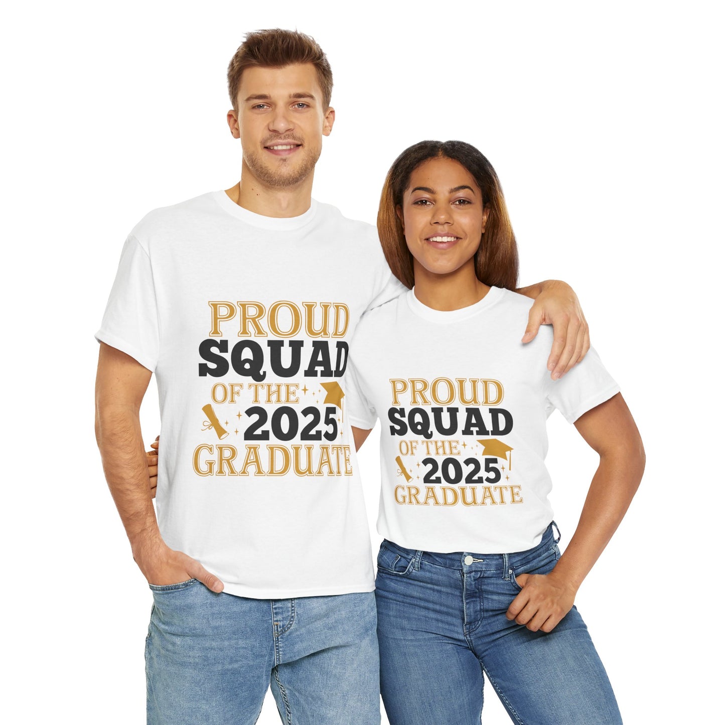 Proud Squad of the Graduate 2025 Unisex Cotton Tee