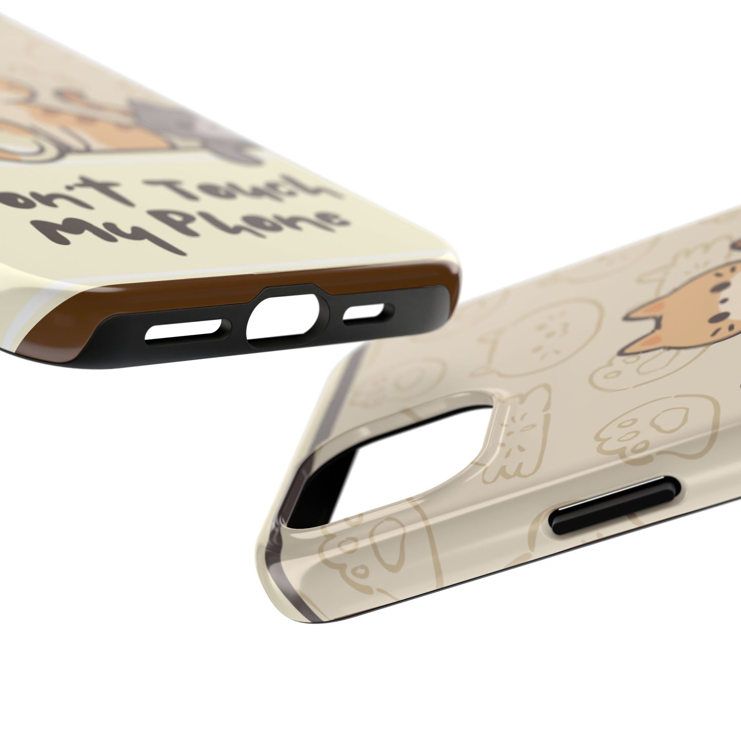Cute Cat Tough Phone Case - Don’t Touch My Phone!