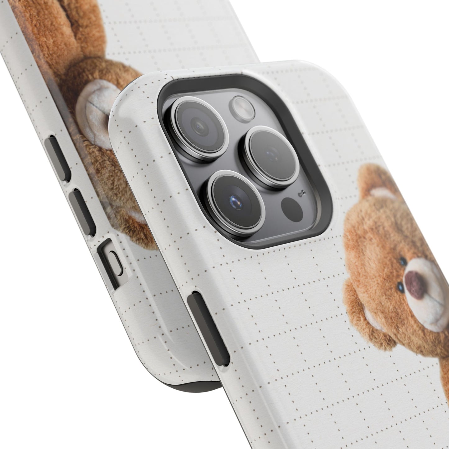 Good Day Teddy Bear MAGNETIC Phone Cases, Cute, Gift for Friends, Teddy Bear Lover's Case