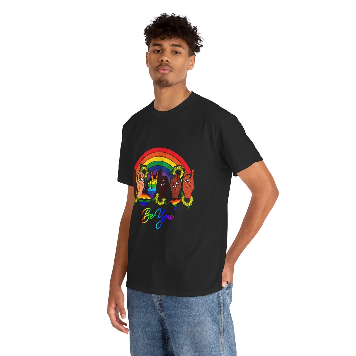Be You Rainbow Hands Unisex Cotton Tee