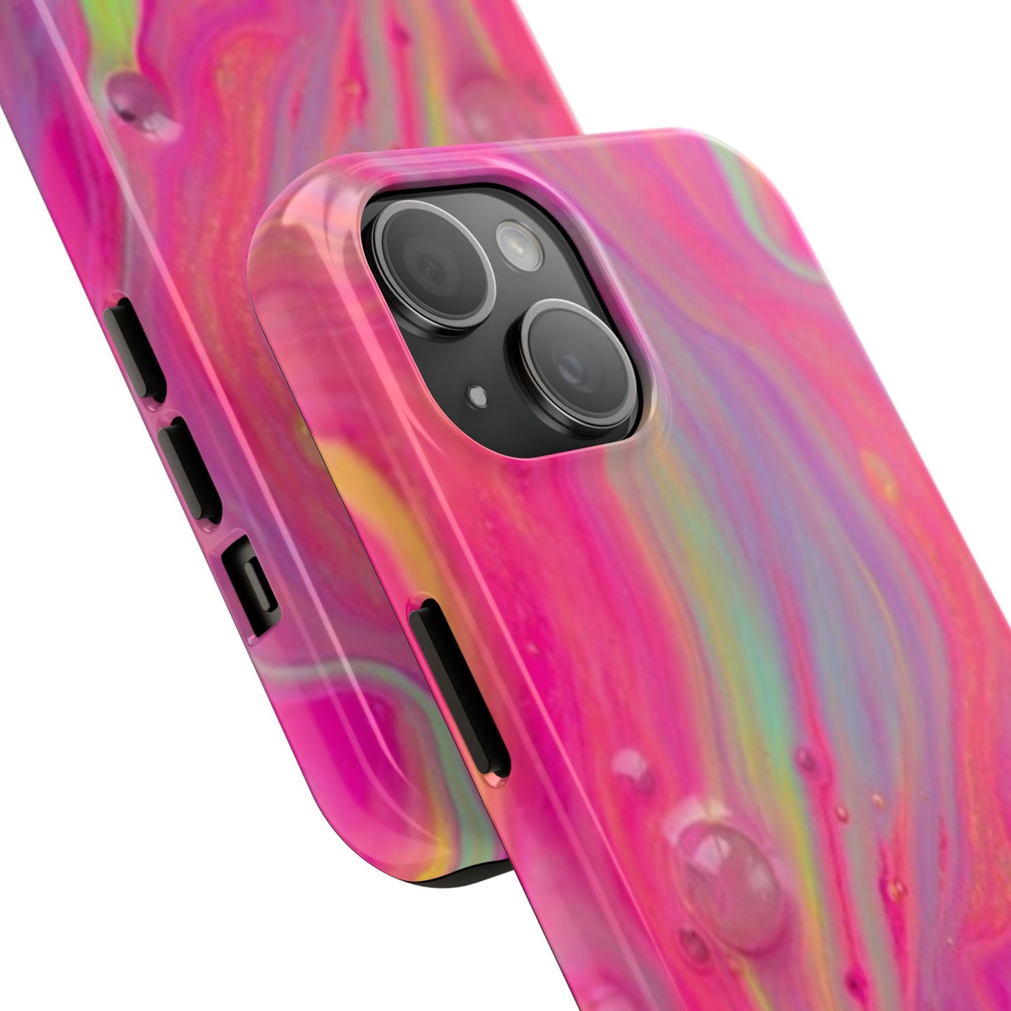 Colorful Swirl Futuristic Tough Phone Case, Stylish Durable Cover for Iphone