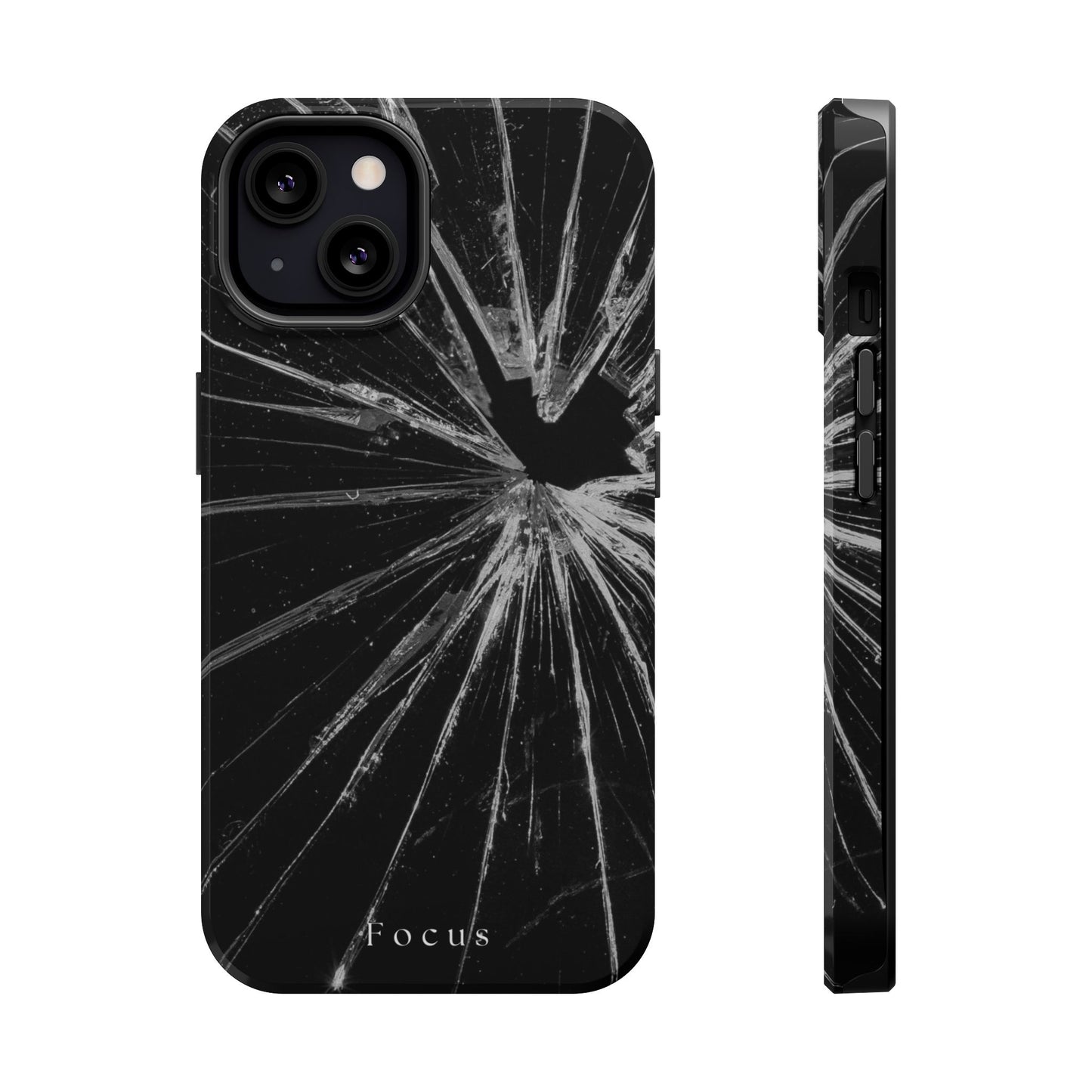 Durable Magnetic FOCUS Broken Glass Stylish Tough Case