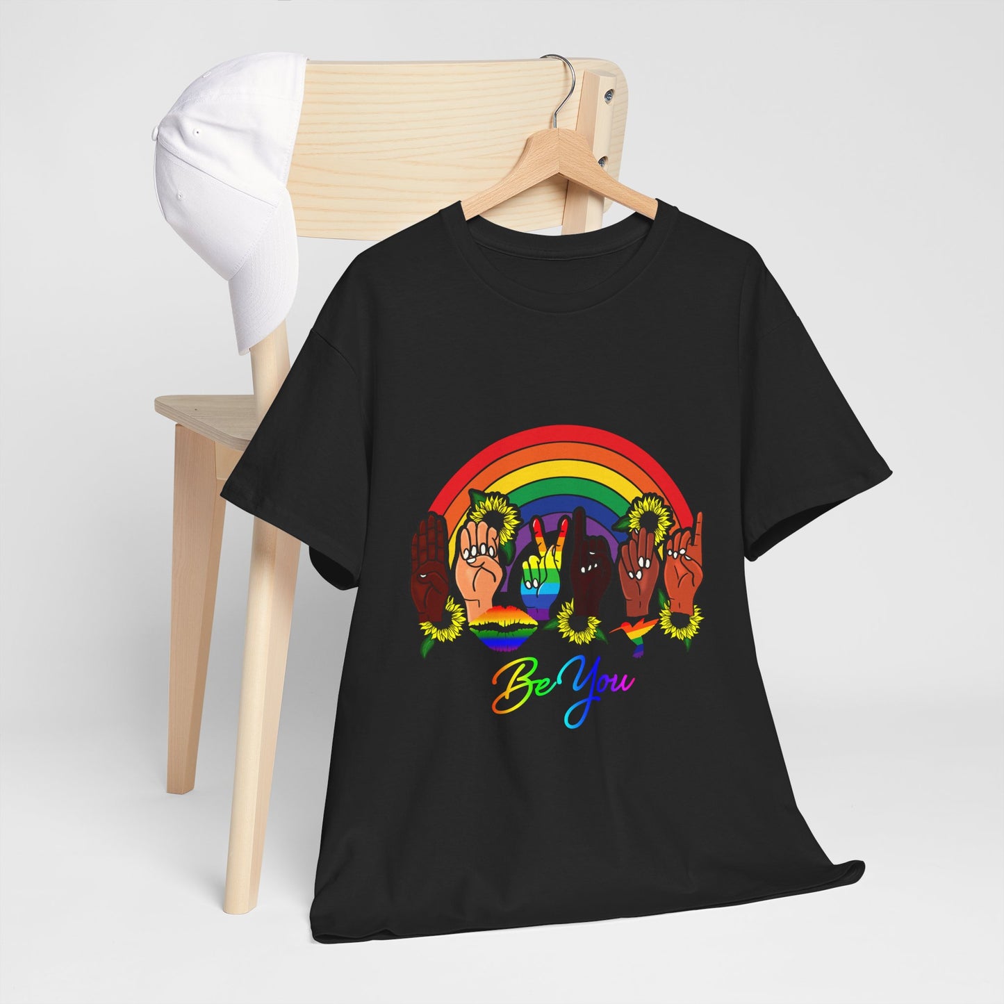 Be You Rainbow Hands Unisex Cotton Tee