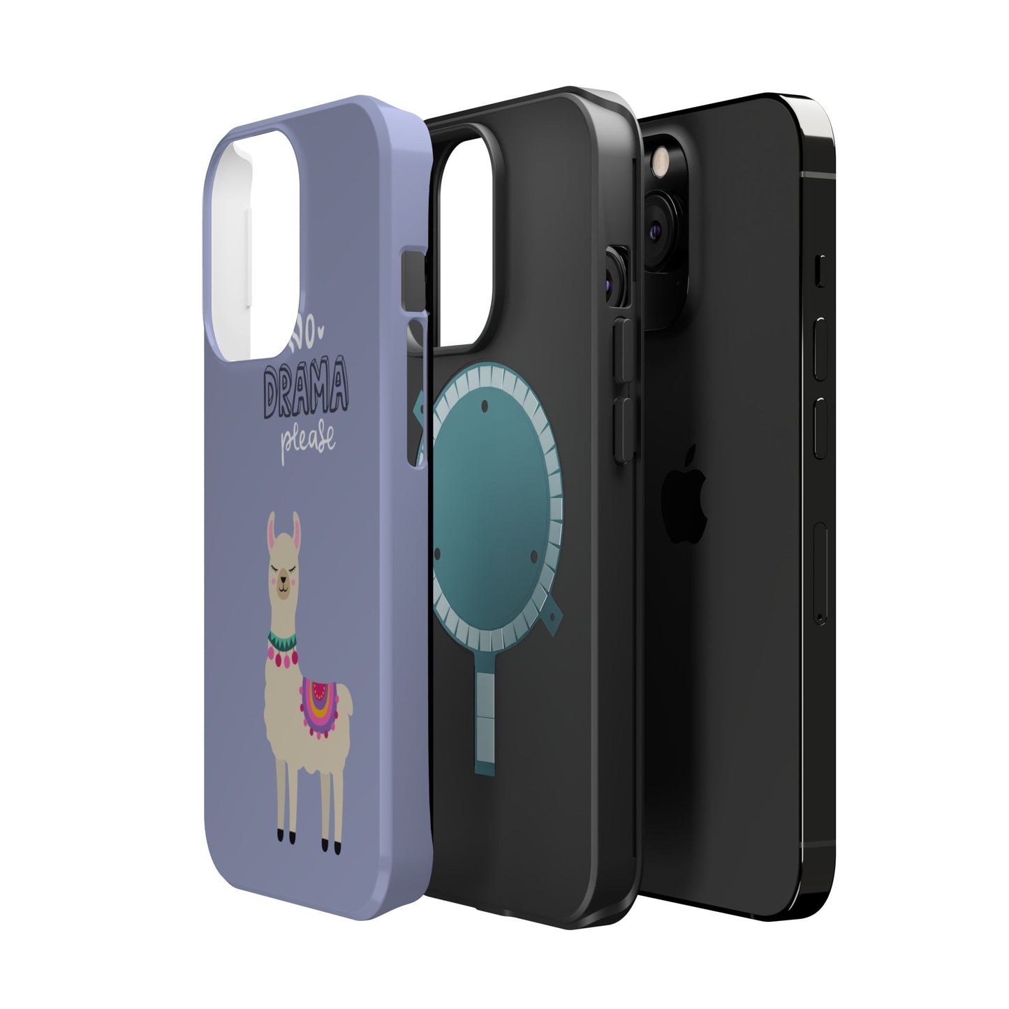 Cute Llama - No Drama MAGNETIC Tough Phone Case