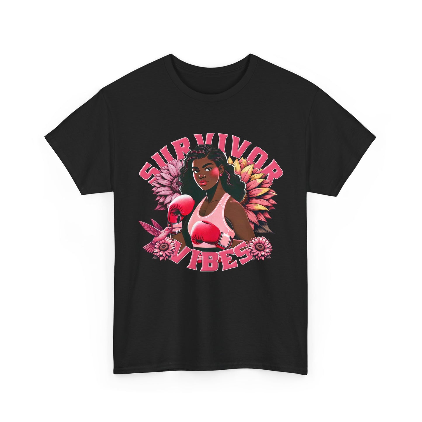 Survivor Vibes Unisex Tee - Empowering Breast Cancer T-Shirt