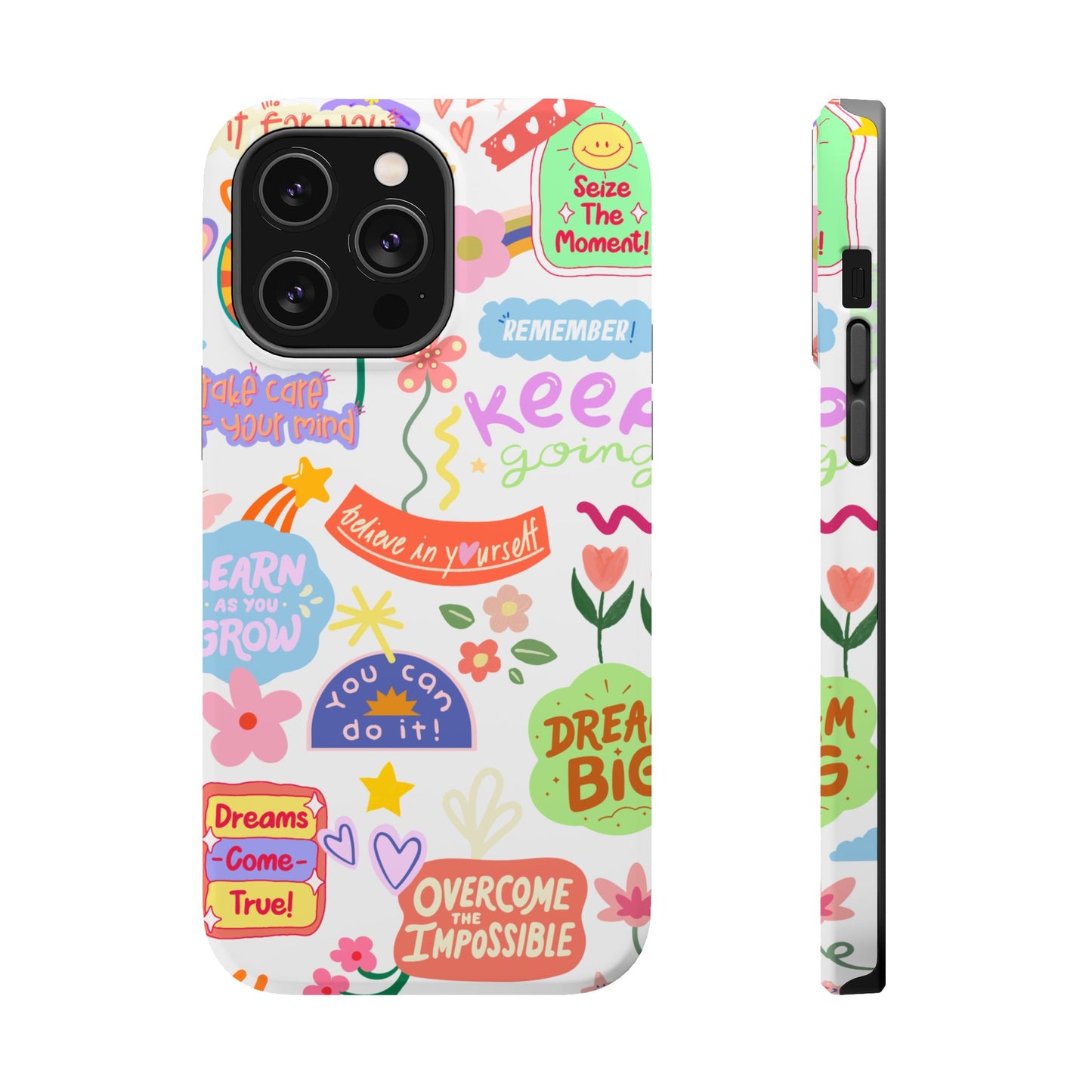 Inspirational, Motivational Phone Case, Cute Floral, Confidence Case, Gift for Her, Positive Vibes