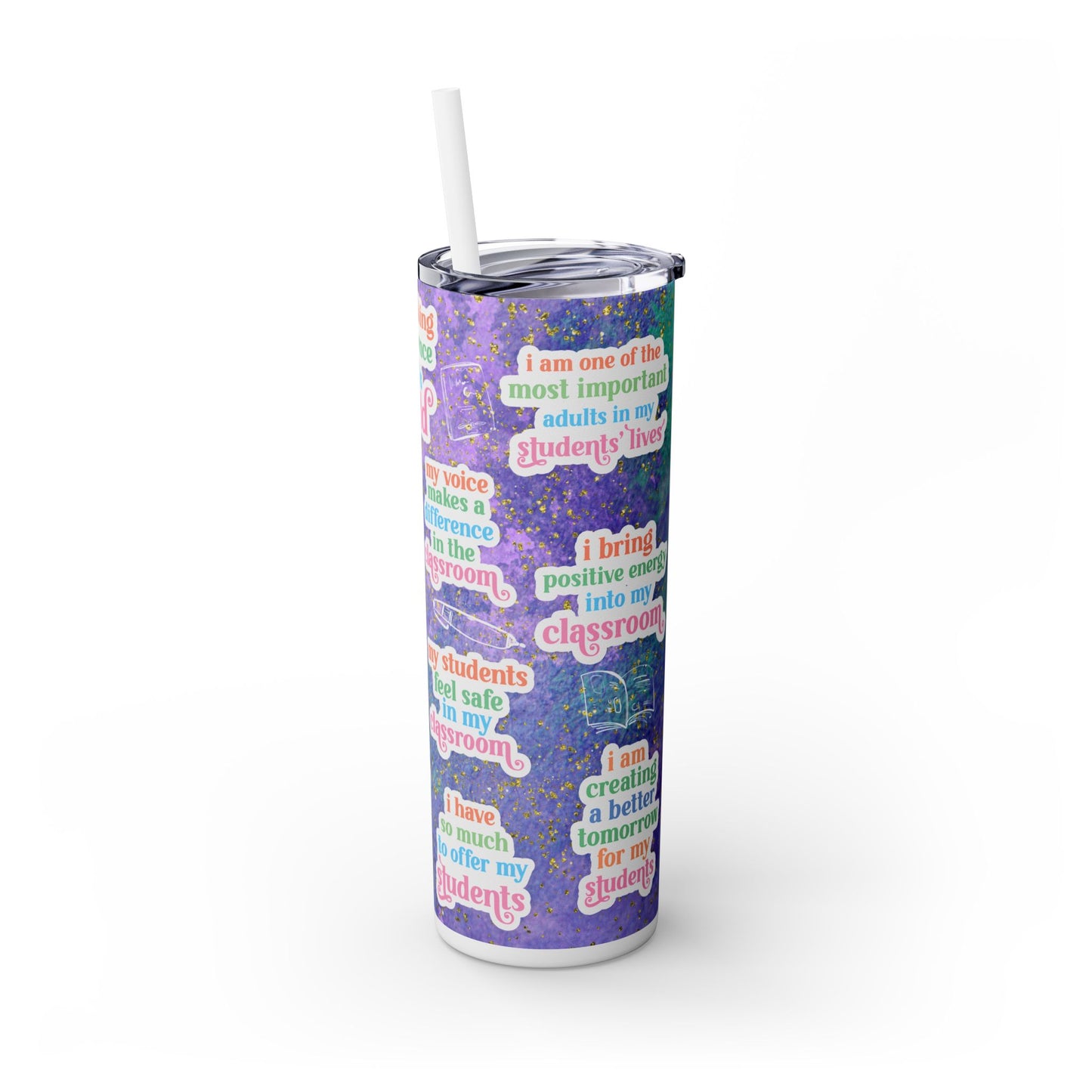 Teacher Daily Affirmation 20 oz Tumbler - Motivational