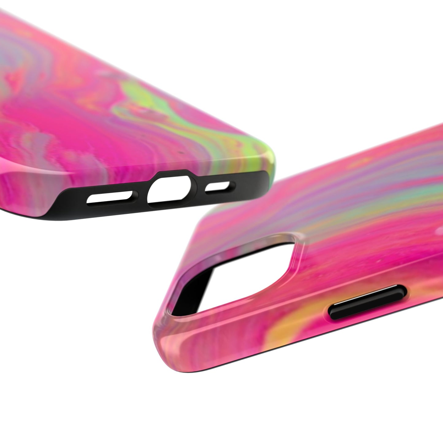 Colorful Swirl Futuristic Tough Phone Case, Stylish Durable Cover for Iphone