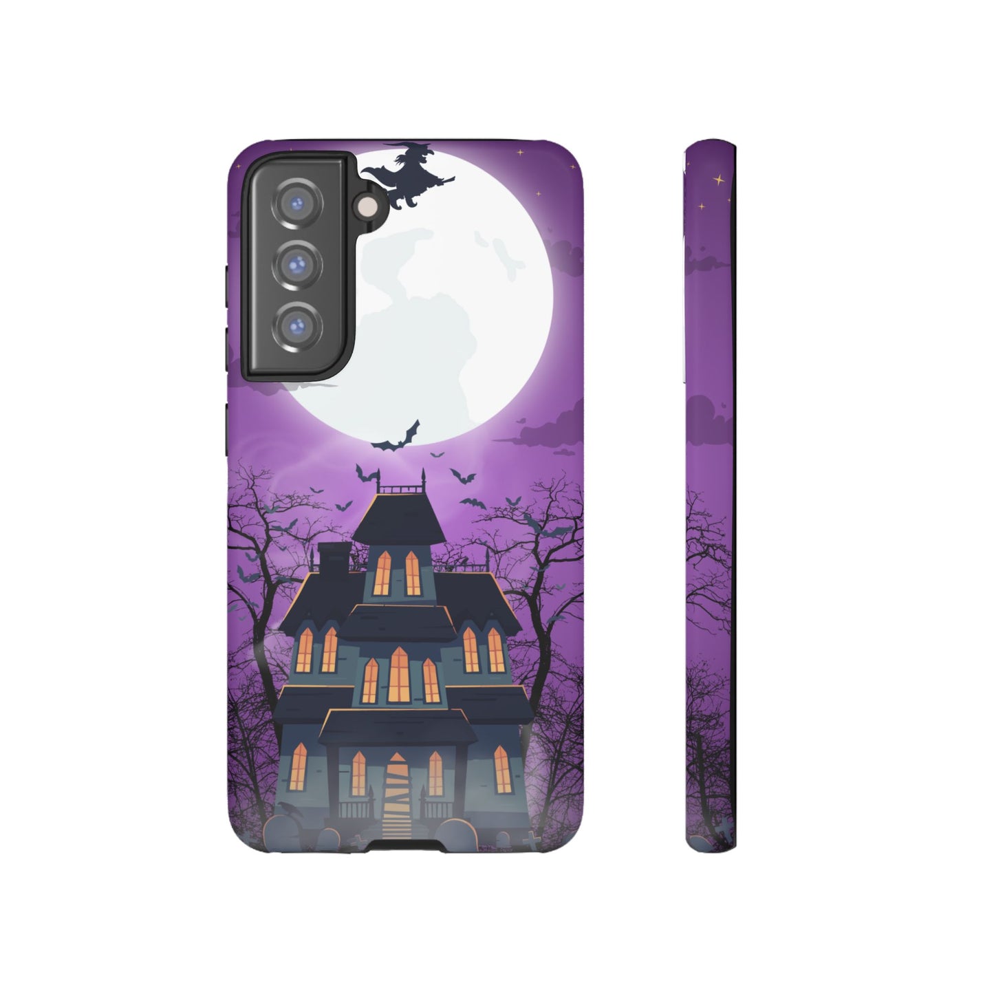Halloween Haunted, Spooky House, Witchy Vibe Phone Case for Samsung