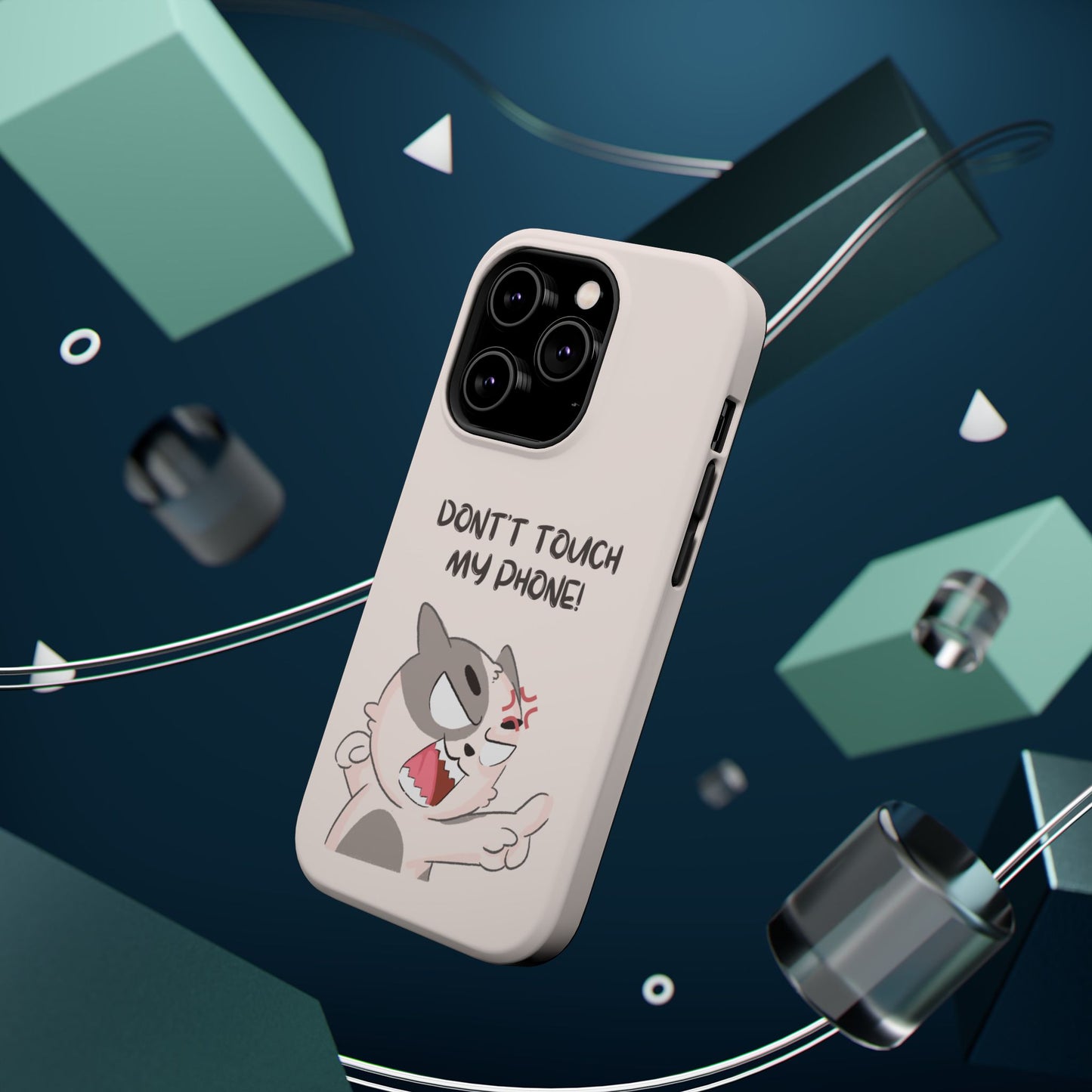 Funny Cat - Don't Touch My Phone! Tough MAGNETIC Phone Case