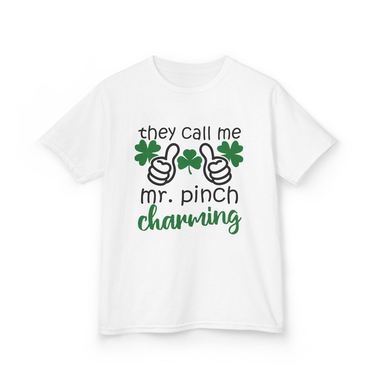 St. Patrick's Day Kids Tee - 'They Call Me Mr. Pinch Charming'