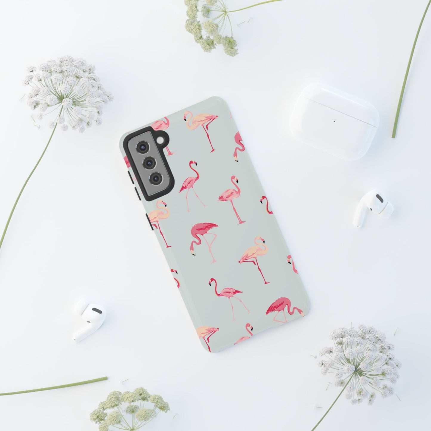Stylish Flamingo, Summer Vibes Tough Phone Case for Samsung