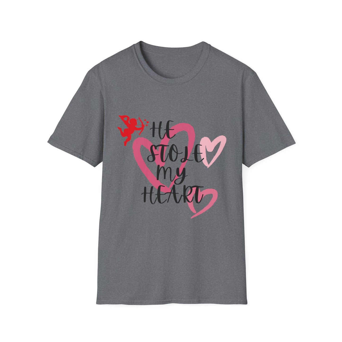He Stole My Heart Unisex T-Shirt - Cute Valentine’s Day Couple Shift