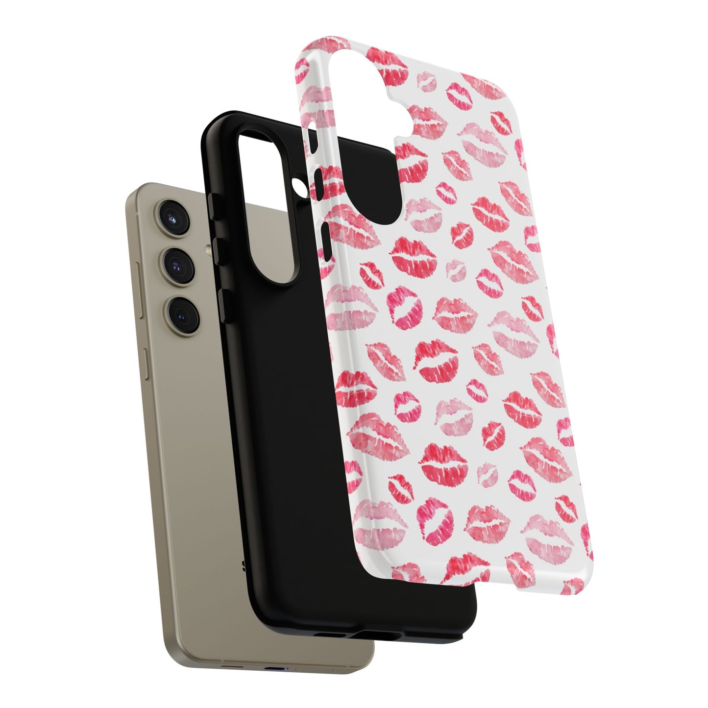 Kiss Pattern Tough Phone Cases, Cute, Unique for Samsung