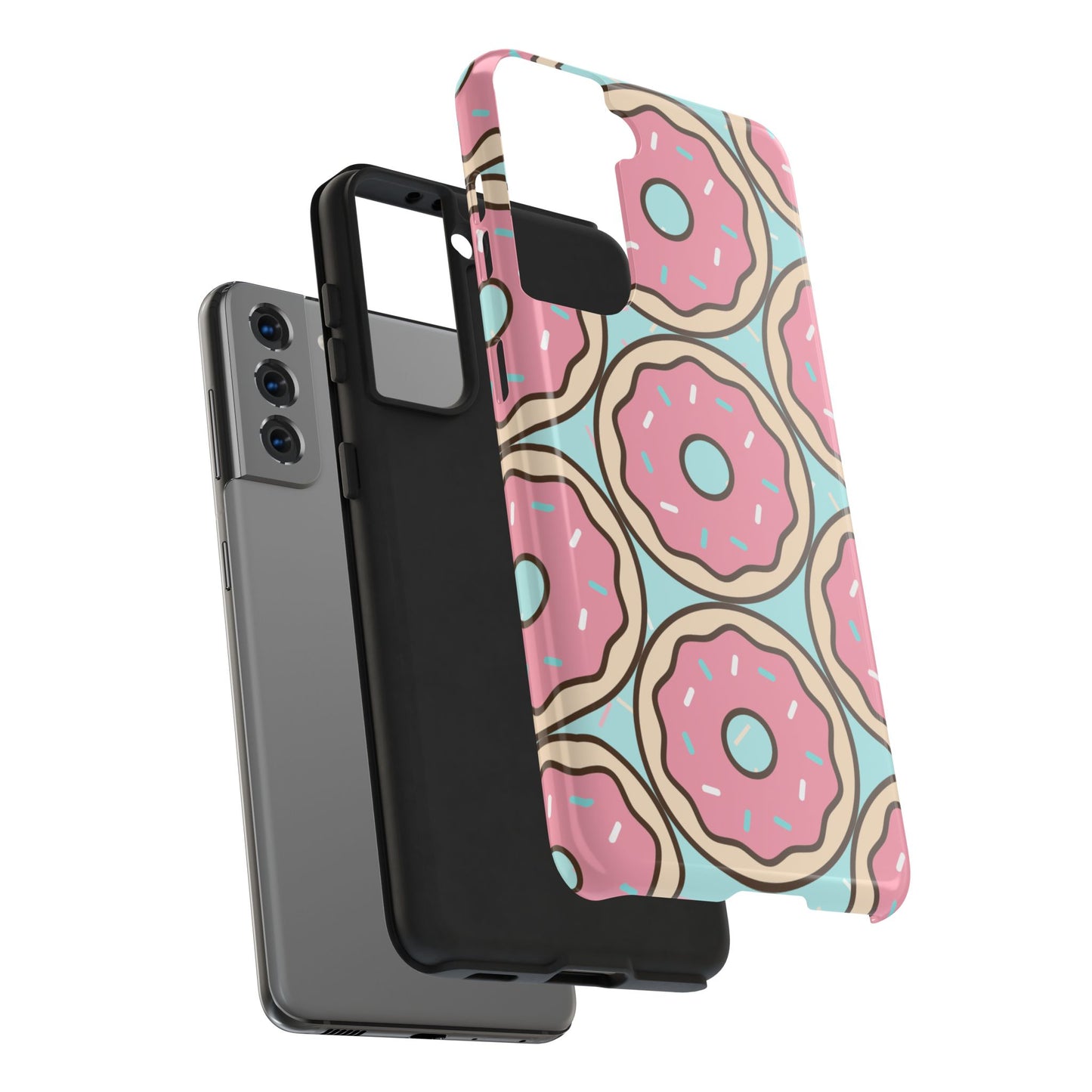 Cute Donut Pattern Tough Phone Case