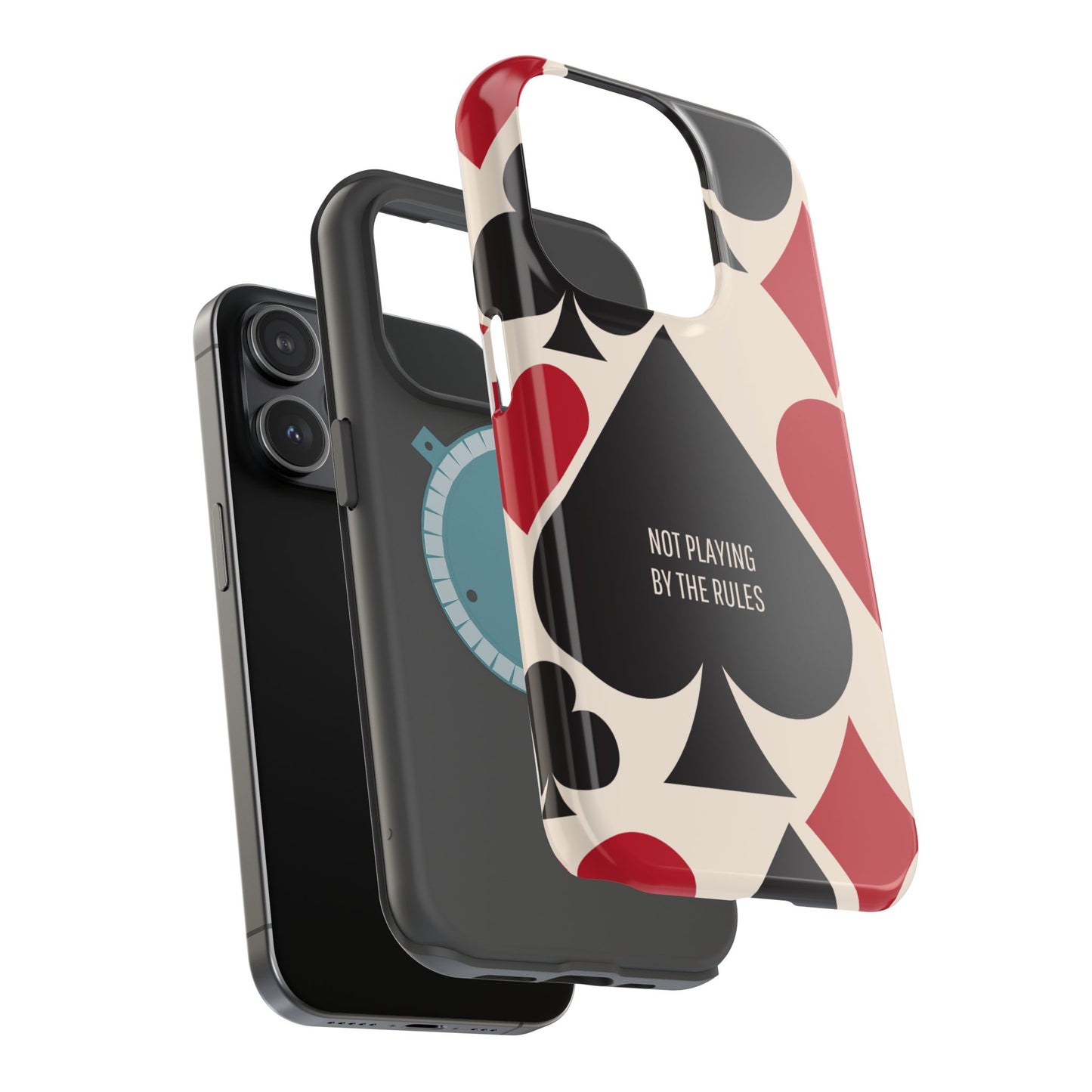 Bold Playing Card Tough Phone Case - Not Playing by the Rules for Iphone