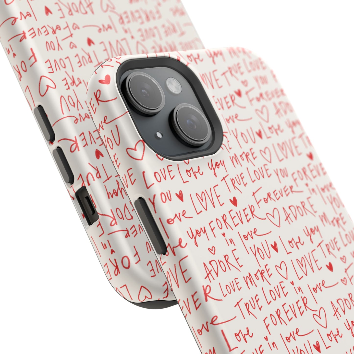Love Hearts MAGNETIC Tough Case for iPhone, Cute Heart Design, Adore You Case, True Love Protection