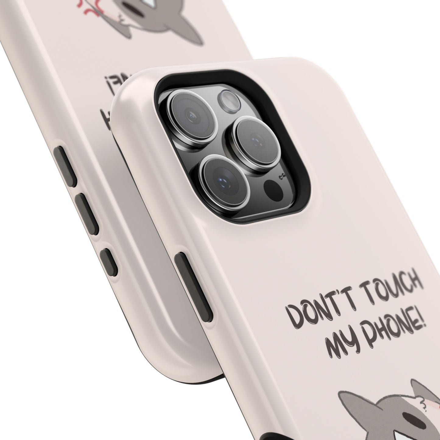 Funny Cat - Don't Touch My Phone! Tough MAGNETIC Phone Case