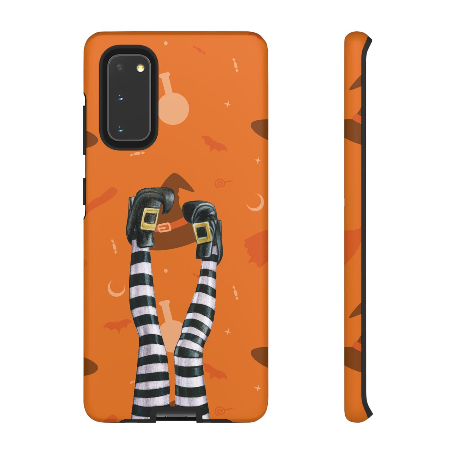 Halloween Phone Case, Spooky Design, Witch Legs for Samsung