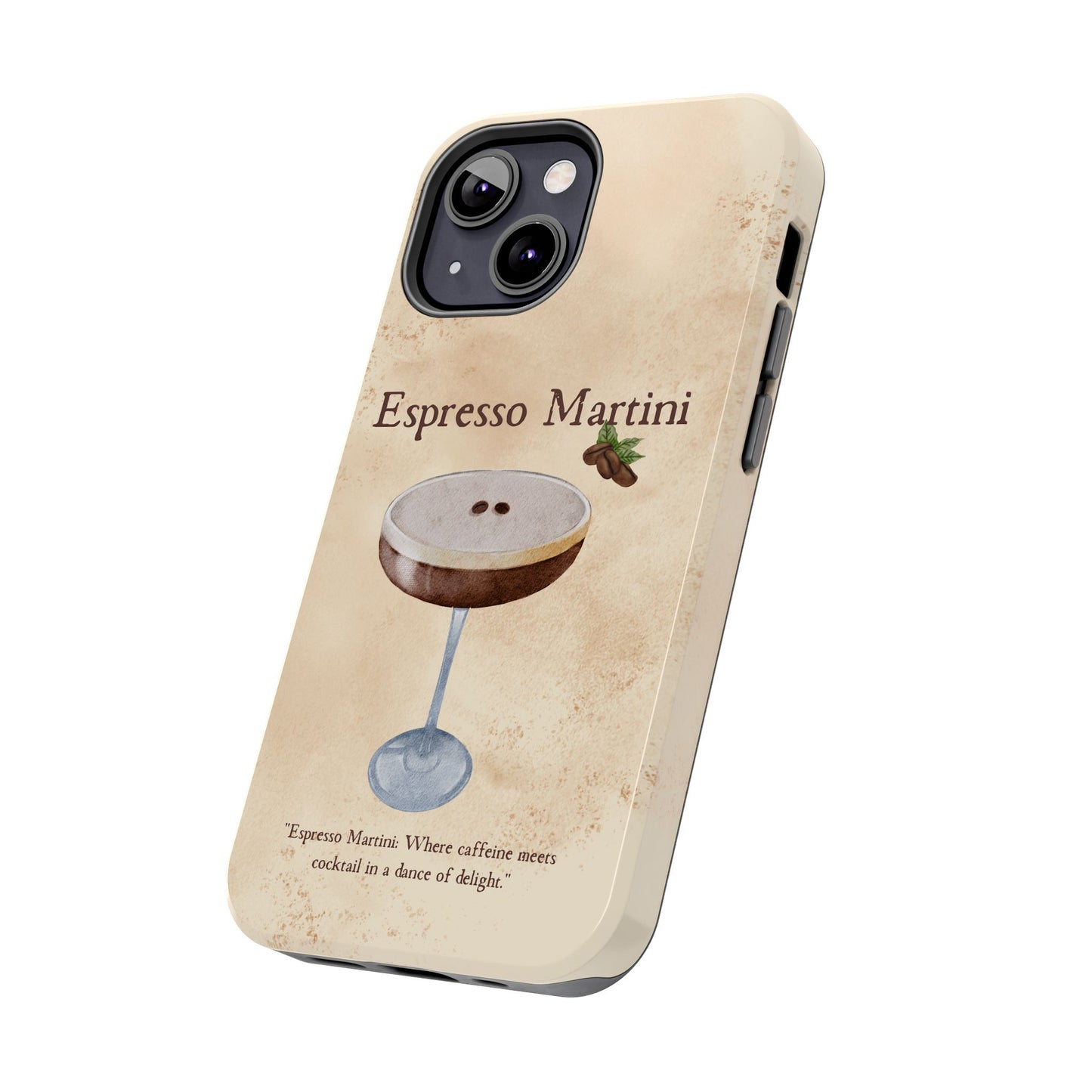 Espresso Martini Tough Phone Cases | Stylish Drink Design | Unique Gift for Cocktail Lovers | Perfect for Any Occasion
