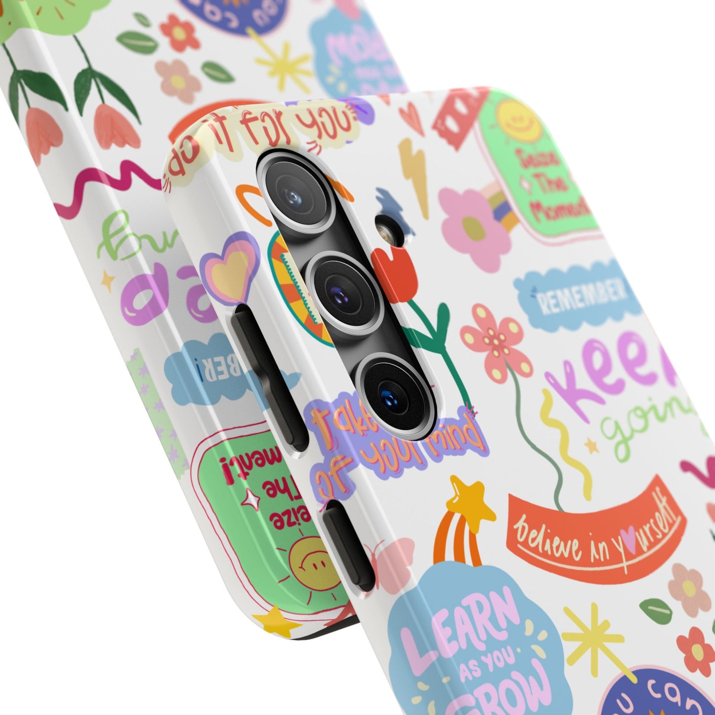 Inspirational, Motivational Phone Case, Cute Floral, Confidence Case, Gift for Her, Positive Vibes