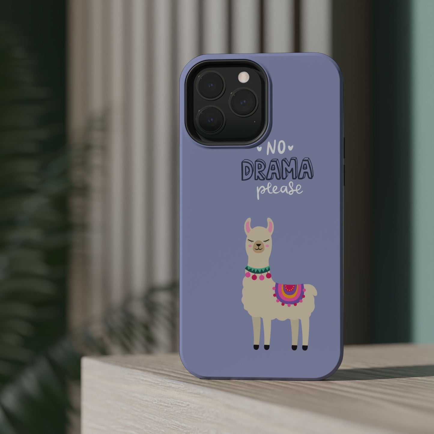Cute Llama - No Drama MAGNETIC Tough Phone Case