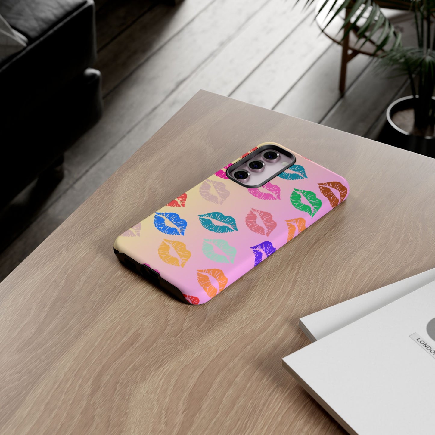 Kiss Print Tough Phone Cases Cute, Durable for Samsung
