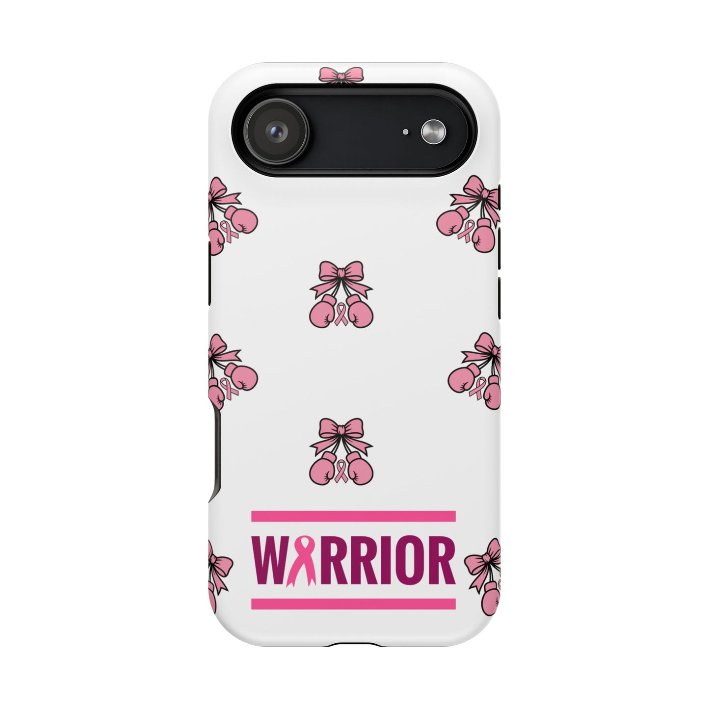 Warrior Bow Pink Magnetic Phone Case, Support Breast Cancer Awareness, Gift for Cancer Fighters for Iphone