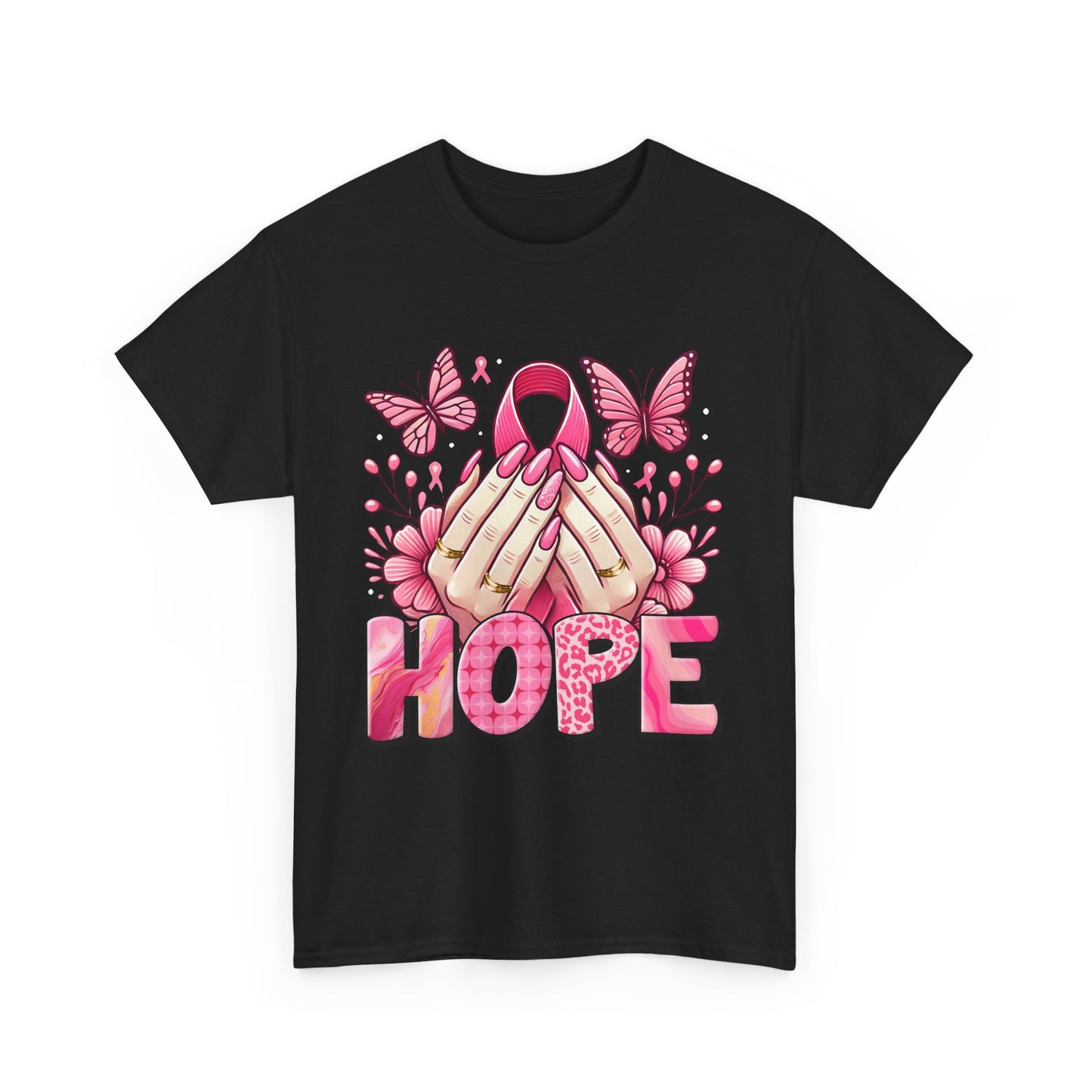 Hopeful Butterflies Unisex Heavy Cotton Tee