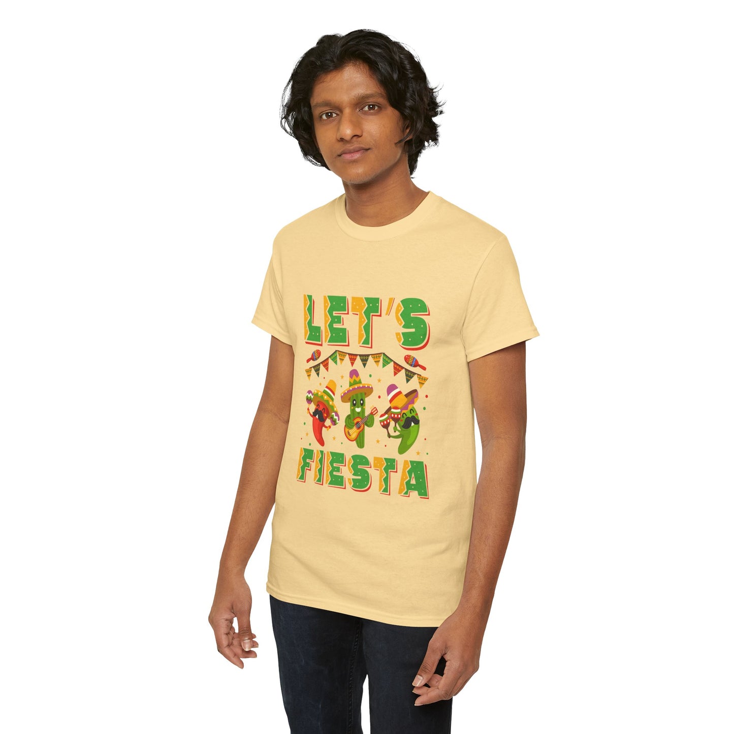 Let's Fiesta Unisex Heavy Cotton Tee - Fun Party Shirt for Celebrations